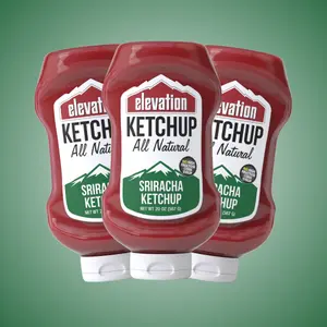 3 pack Elevation Sriracha Ketchup, 20 oz Bottle