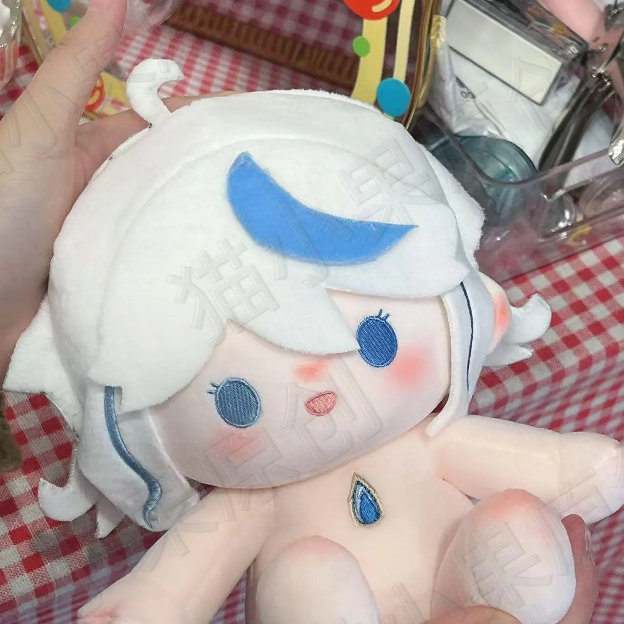 40CM Game Genshin Impact Furina Cute Plush Doll Stuffed Sitting Toy Plushies Anime Soft Hugging Figure Xmas Gifts