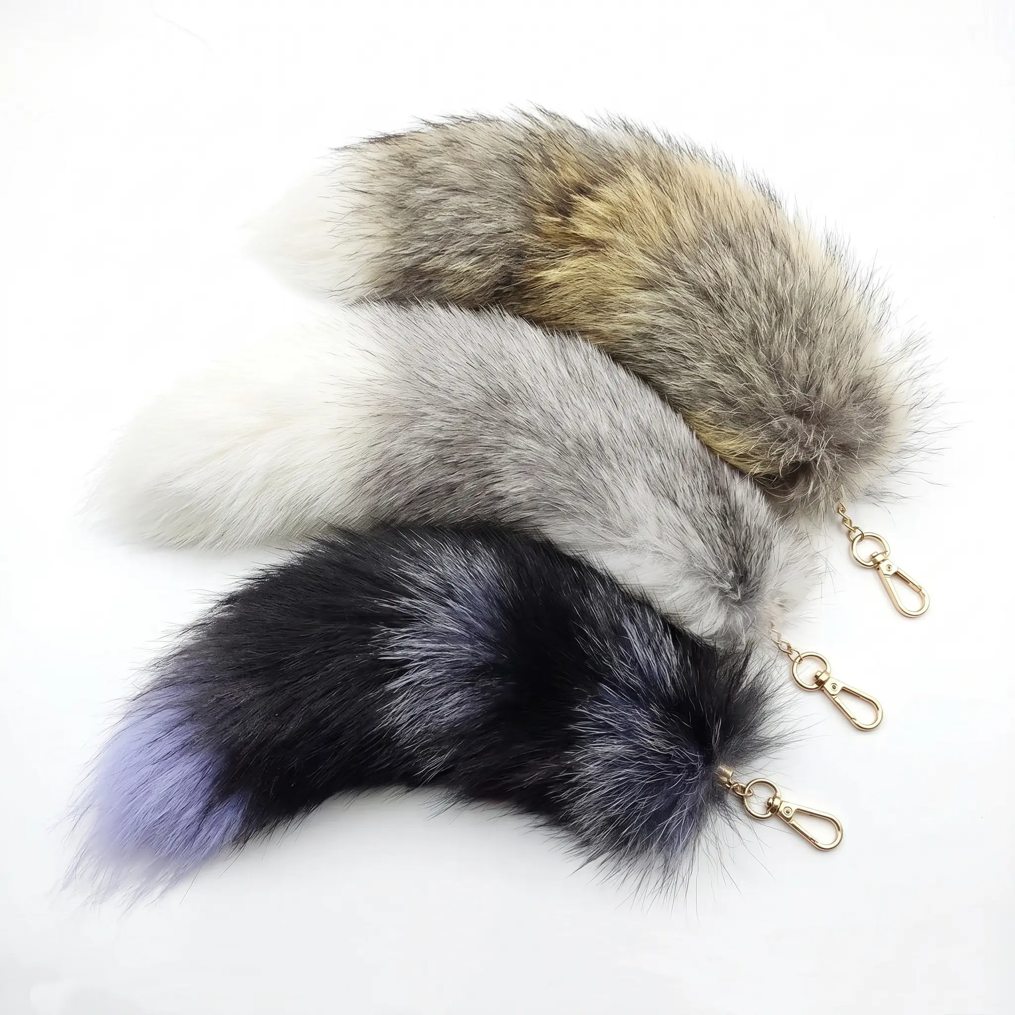 Fluffy Faux Fur Fox Tail Bag Charm, 40cm Realistic Animal Costume Accessory for Cosplay & Halloween Party Props, The Ultimate Gift