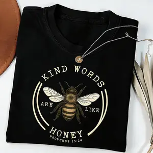 Kind Words Are Like Honey tshirt, Faith Based Gift, Bible Verse Tee, Religious TShirt, Butterfly Bible Verse Tee