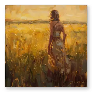 212 MAIN 32x32 in. Glossy Aluminium Artistic Yellow Exploring Metal Print Wall Artwork, Photo, Home Decor & Gift (MWW C1MP3232VQNZT6)