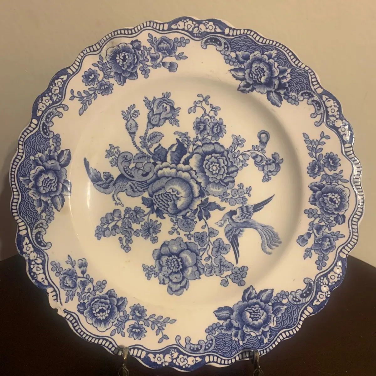 Vintage English Bristol Crown Ducal Dish Plate Vintage English Bristol Crown Ducal Dish Plate