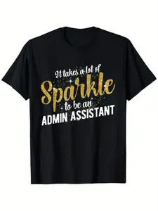 Admin Assistant Appreciation Administrative Assistant T-Shirt Gift for Men Women Family Friends Gift for Men Women Family Friends, Black
