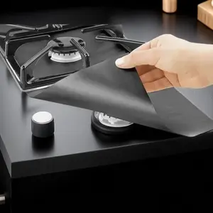 Multi-functional Heat-Resistant Stove Mat 230°C Non-Slip Oil Proof Scratch Proof Universal Gas Induction Oven Protector Easy Clean Dishwasher Safe Kitchen Countertop Cover Reusable Anti-Skid Cooktop Pad Kitchenware Home