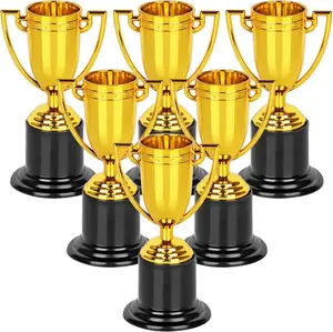 Mini Trophies,Gold Trophy Award, Plastic Trophies for Kids, 4 Inch Trophy Cups, Award Trophies for Party Favors, Props, Rewards, Winning Prizes, Competitions Ceremony Parties Favor