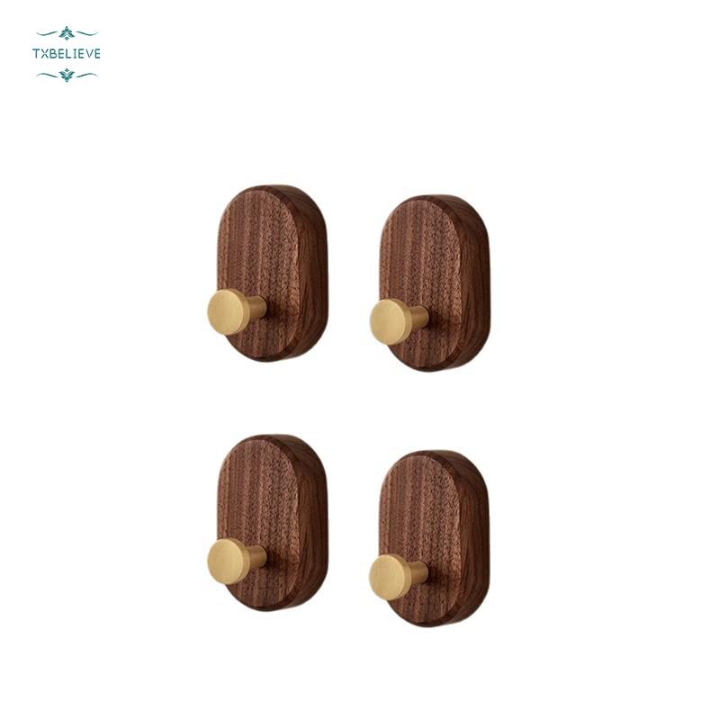 Wall-Mounted Coat Rack Wooden Coat Hook Entrance Wall Coat Hook, Wooden Hook Bedroom Coat Rack Wall Coat Rack with Hooks