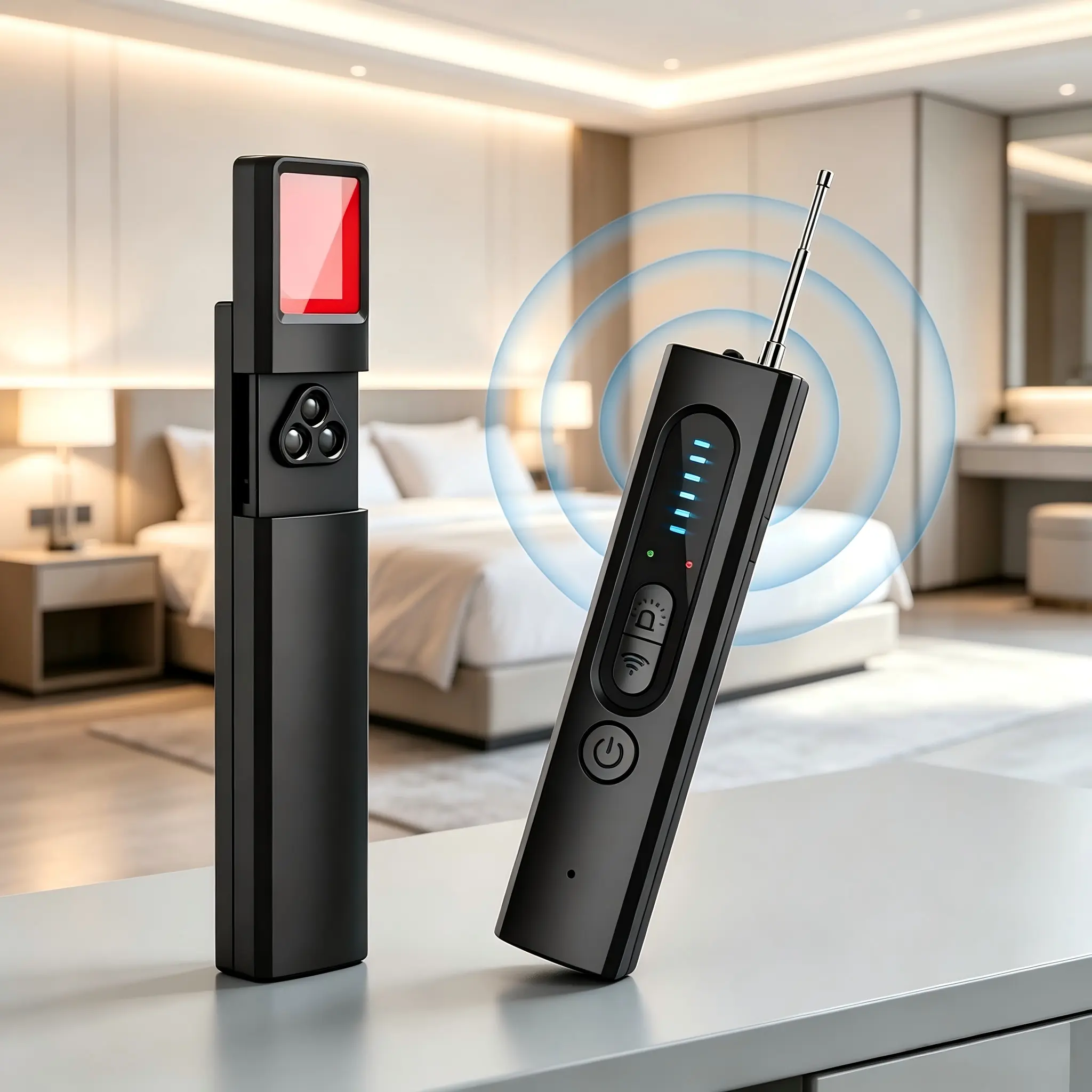 Upgraded Hidden Camera Detector, GPS Tracker & Bug Detector, Portable RF Signal Scanner for Hotels, Travel, Home & Office Privacy Protection