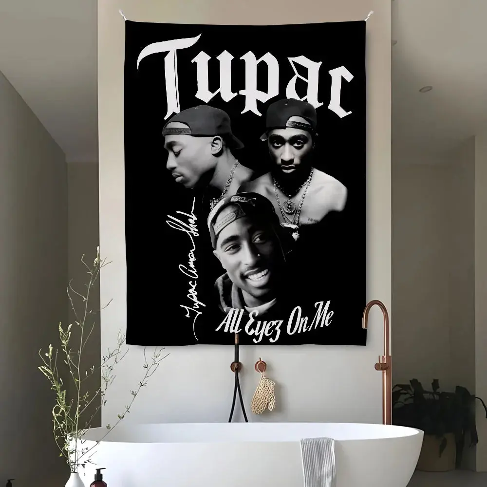 Tupac Wall Tapestry 2Pac Rap Icon