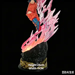 DBZ high-end cartoon characters-luminous base pink energy-saving effect, unique home decorations, perfect gifts for boys' birthdays and festivals.
