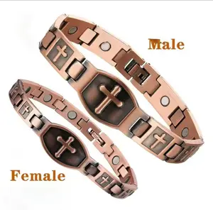 Copper Bracelet for Men & Women, 99.9%Pure Copper Magnetic Jewelry, Adjustable Size Tool,Anti-Inflammatory, Non-Invasive Therapy -CubicZirconia Rings
