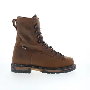 Rocky IronClad Waterproof 8" Work Boot Mens Brown Wide Work & Safety Boots