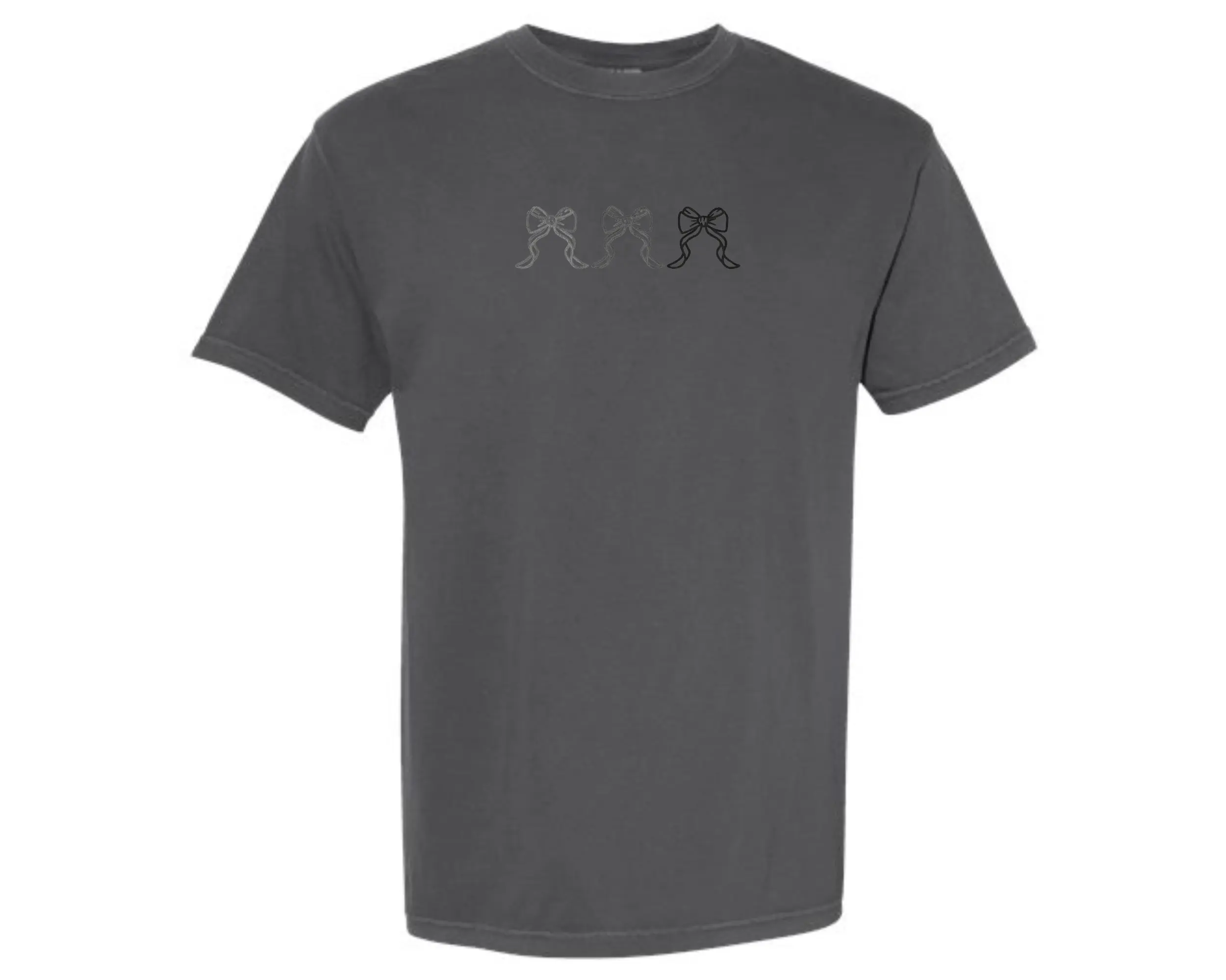 Embroidered Bow Tshirt, Summer Tshirt, Cute Embroidered Shirt, Cute Tshirts