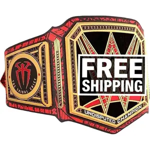 Romen Reigns Undisputed Adult Championship Title Belt Replica - 5mm Leather Straps  - Fan Gift World Wrestling