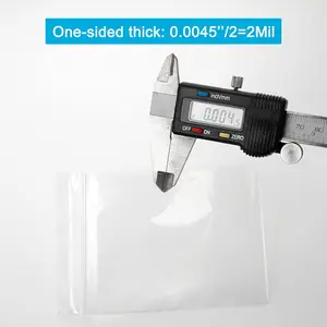 1.5''x 1.5'', (Pack of 100) 2 mil Thick Clear Plastic Reclosable Zip Poly Bags with Resealable Lock Seal Zipper for Photo, Jewelry, Bakery, Treats, Travel, Storage, Packaging & Shipping…