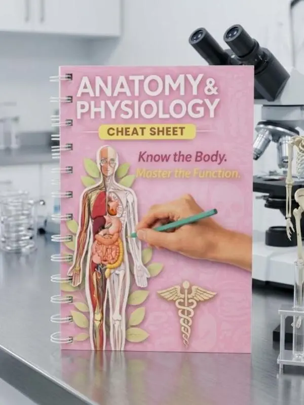 Anatomy and Physiology Cheat Sheet, Nursing A&P Study Guide, Medical Student Notes and Quick Reference Learning Resource