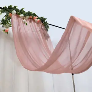 Chiffon Canopy Panels for Party and Events - Sheer Drape Canopy, Premium Glossy Chiffon Fabric, Available in Various Colors and Sizes