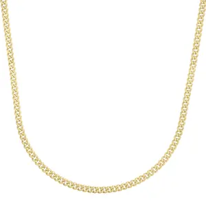 14K Gold 3.65mm 20In Light Gourmette Chain