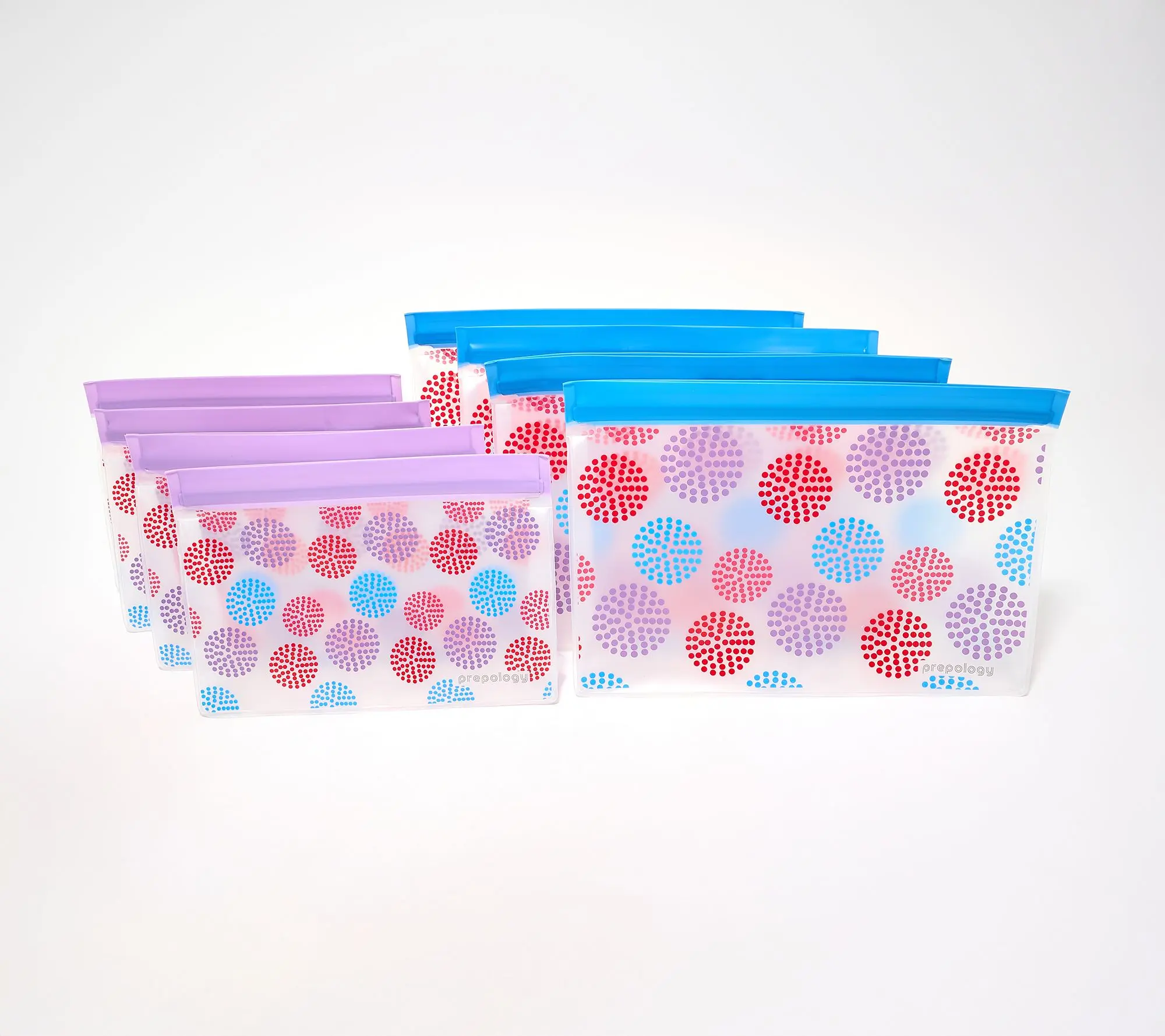 Prepology Set of 8 Reusable Zip-Top Food Storage Bags Prepology Set of 8 Reusable Zip-Top Food Storage Bags