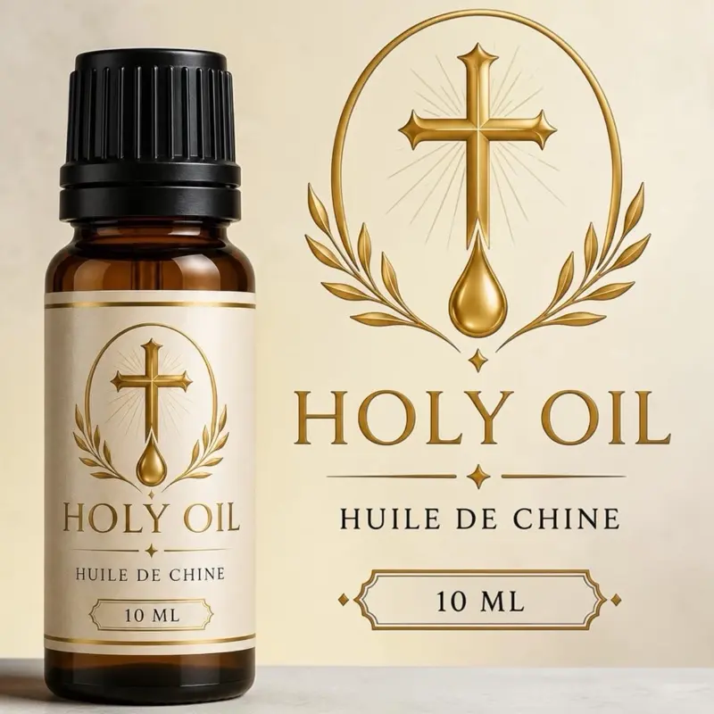Lwil Sainte De Chine Original Haiti Purify Home Holy Oil Purificado del hogar Aceite el Santísimo Huile De Chine Pirifye Kow Ak Lakay ou 10 Ml