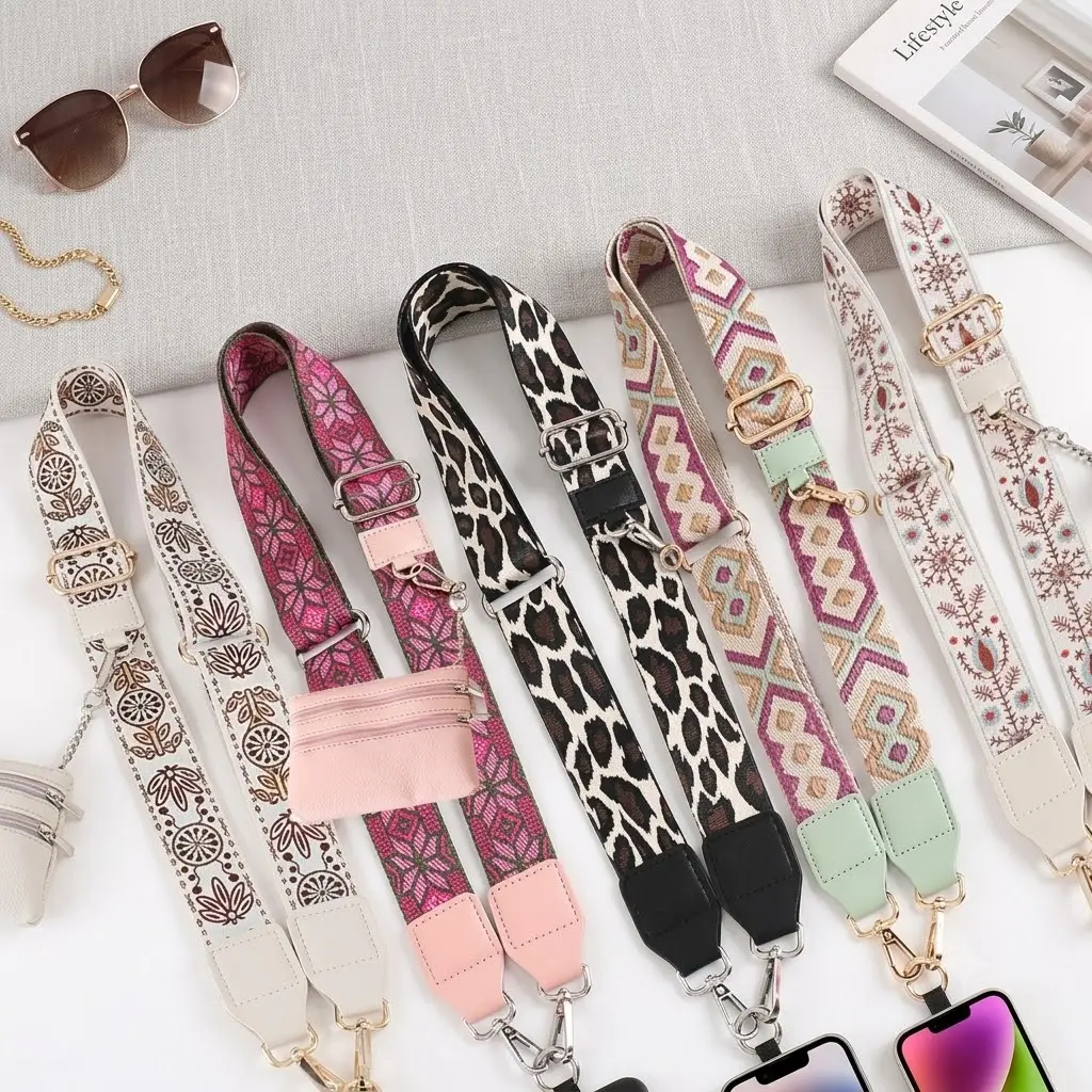 Stylish Phone Lanyard with Wallet for Women, Adjustable Crossbody Cell Phone Strap with Zipper Pouch, Detachable Wristlet, Practical Gift for Mom Wife Daughter Friend versatile use