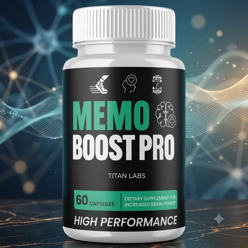 (1 Pack) Memo Boost Pro Nootropic Natural Brain Support MemoBoostPro 60 Capsules