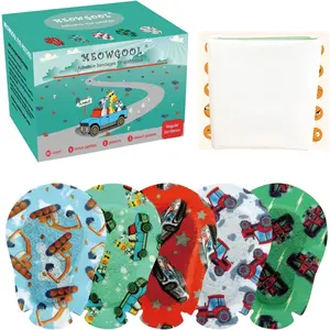 Adhesive Eye Patches for Kids with Lazy Eye 90+9 Bonus Patches Adhesive Bandages for Amblyopia 5 Fun Boys Designs Regular Size