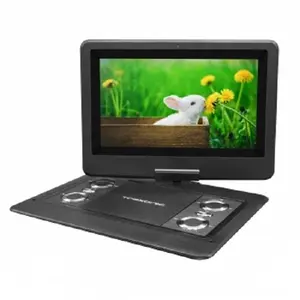 212 MAIN 12.5 in. Portable TV with DVD Player - Color TFT LED Swivel Screen, USB, Audio, CD, Memory Card Support, Rechargeable Function, Earphone Out Port, Car Adapter, Dvd/Usb/Audio