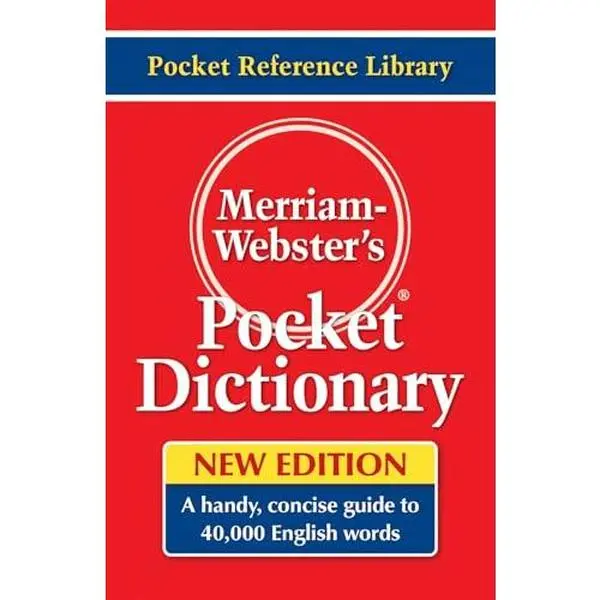 Used Merriam-Webster's Pocket Dictionary, English Softcover Books, 416 Pages, 0.72 lbs, Good/Like New Condition by Merriam-Webster (Unknown Publication Details)