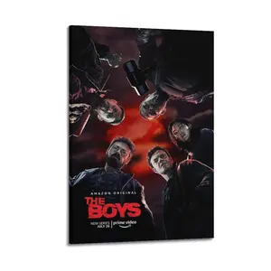 The Boys Poster for Bedroom Aesthetic Canvas Wall Art Living Room Posters Painting Picture Print Modern Family Decor Artist Bathroom Poster