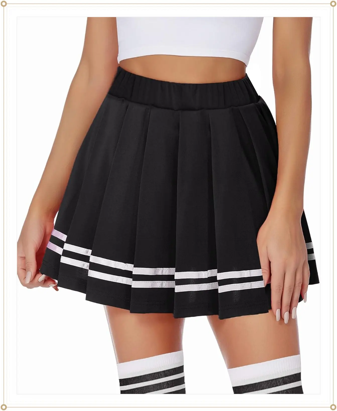 Avidlove Womens Pleated Skirt School Uniform Skirt Mini Skirt Pleated Cheer SkirtGift