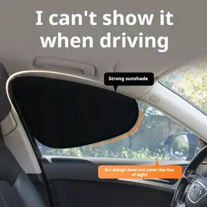 Static Cling Car Window Sun Shade – UV Blocking & Heat Insulation Car Shades for Front and Rear Windows, Quick Install Sun Protection Screen for Cool Interior & Enhanced Driving Comfort