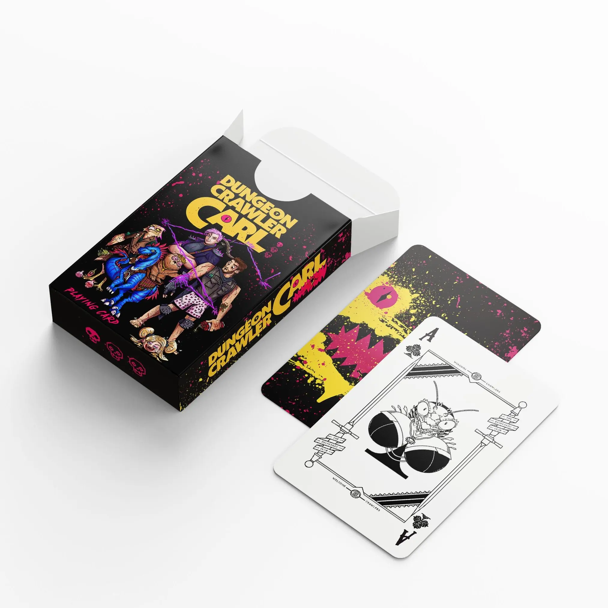 Dungeon Crawler Carl Playing Card Deck, LitRPG Fantasy 54-Card Pokers Deck Cards, Book Gift for Fans