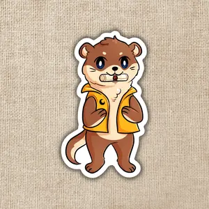 Crescent City Postal Otter Sticker