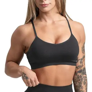 Seamless Sports Bra for Women - Wireless Compression Padded Supportive Bras for Gym, Yoga, & Fitness
