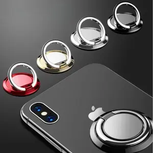 1pc Universal Finger Ring Mobile Phone Holder, Ultra-thin 360 Degree Rotating Magnetic Phone Bracket