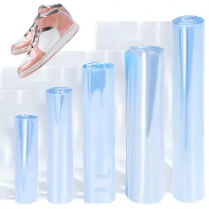 500Pcs 5 Sizes 3.93" 4.7" 5.51" 6.2" 7.08" Clear PVC Heat Shrink Bags Shrink Bands Assortment Kit, Perforated Shrink Wrap Bags Sleeves for Soap Bath Bomb Jars Bags Soap Shrink Wraps