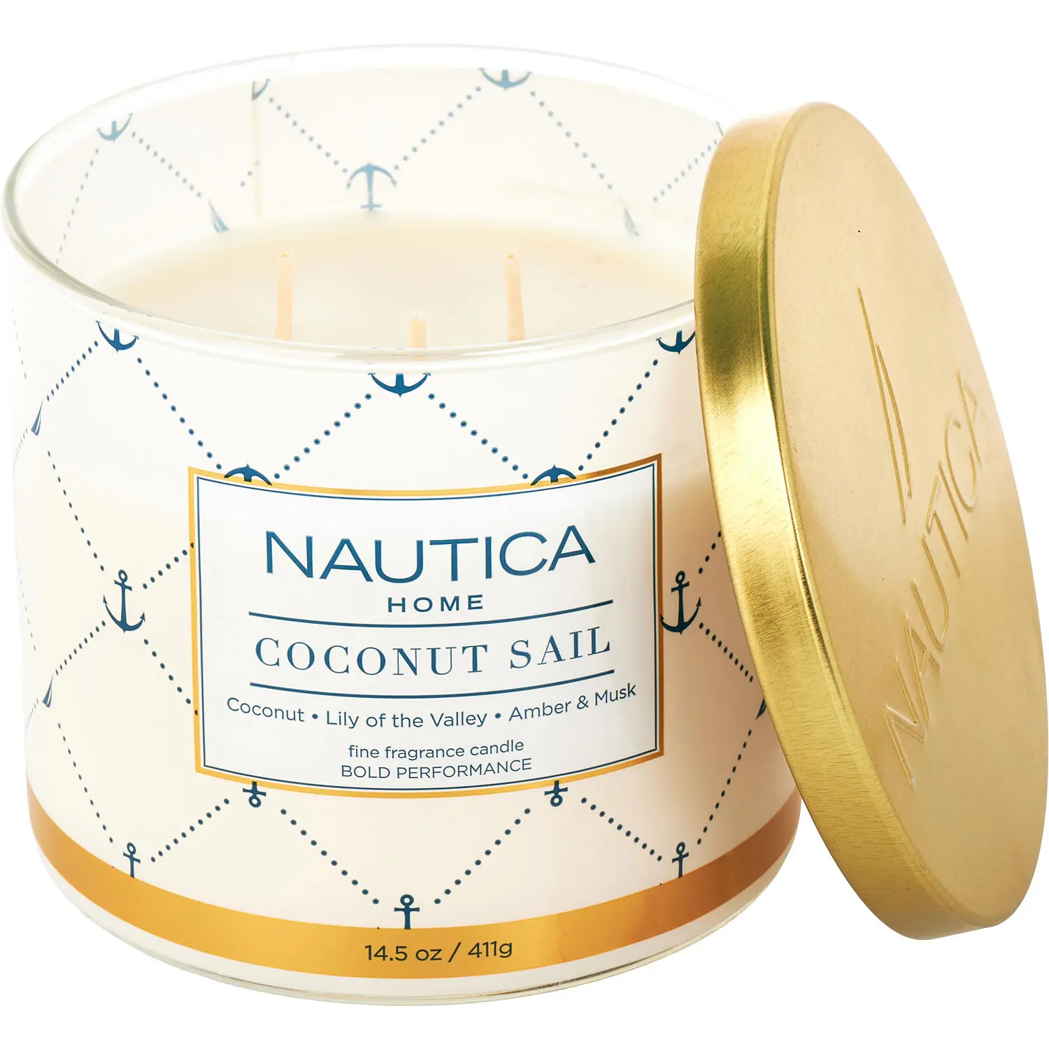 Nautica Coconut Sail By Nautica Scented Candle For Unisex Nautica Coconut Sail By Nautica Scented Candle For Unisex
