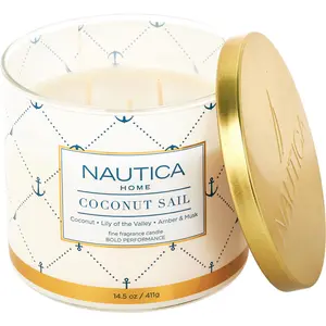 Nautica Coconut Sail By Nautica Scented Candle For Unisex