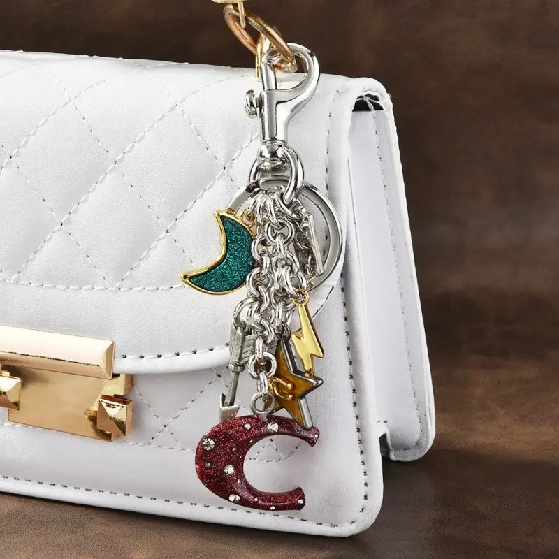 Cute Cartoon Alloy Whale Dolphin Keychain, Couple Bag Pendant Accessory, Metal Key Chain Souvenir Gift, Fashionable & Durable Design
