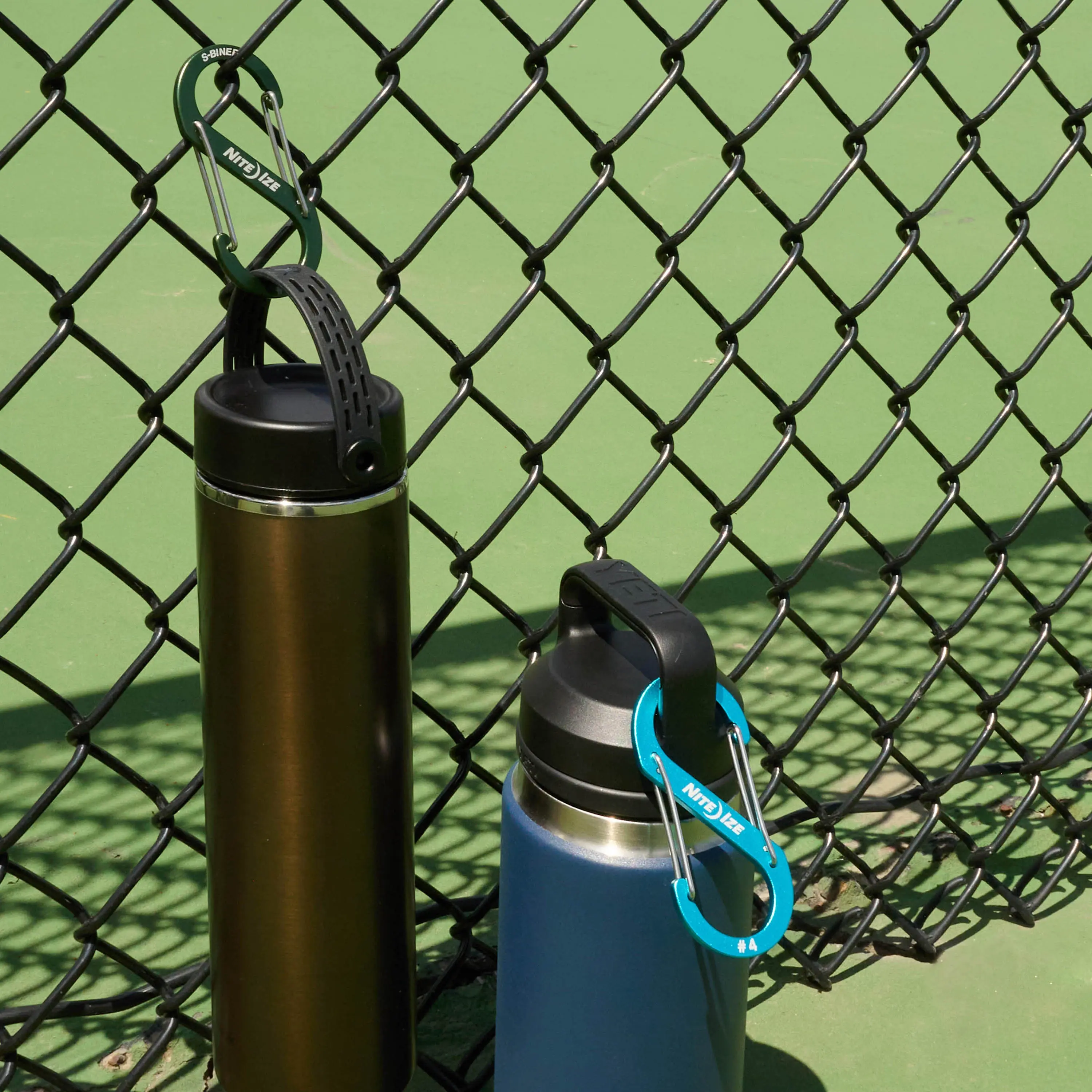 Lightweight Aluminium Colorful S-Biner® H2O Water Bottle Carabiner, 2-Pack Keychain Accessory