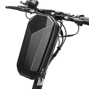 Hard Shell Waterproof Bike Bag, Front Mount Pannier for Folding Bikes, Balance Carts, Electric Scooters, Durable & Secure Storage, Bike Panniers