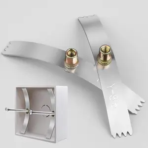 10Pcs Concealed Box Repairer Wall Box Repairer 86 Shrapnel Restorer Repair Loose Electrical Outlets and Switches/Repair Stripped or Damaged Electrical Wall Boxes (A, 20) with screws