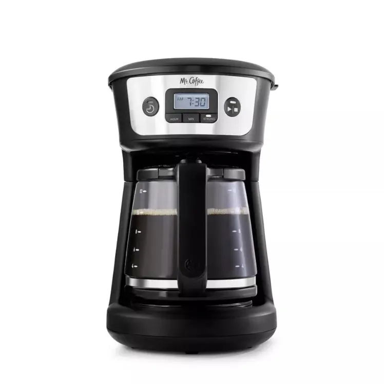 Mr. Coffee 12-Cup Programmable Coffee Maker - Black/Stainless Steel -  TikTok Shop