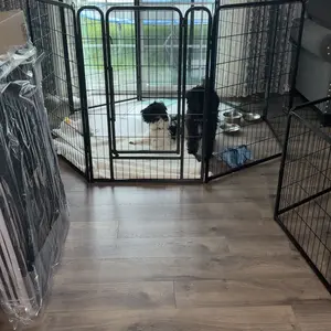 【Heavy Duty】Yaheetech Dog Playpen 6/8/12/16 Panels Metal Pet Playpen, Outdoor Indoor Dog Exercise Barrier Fence, 24/32/40/47 inch