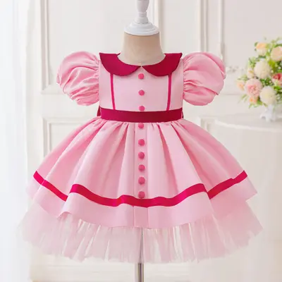 hello kitty birthday dress sanrio and friends party tutu outfit this dress stands out with beautiful detailing like sparkling metallic waistbands Christmas Hello Kitty Girls Dress