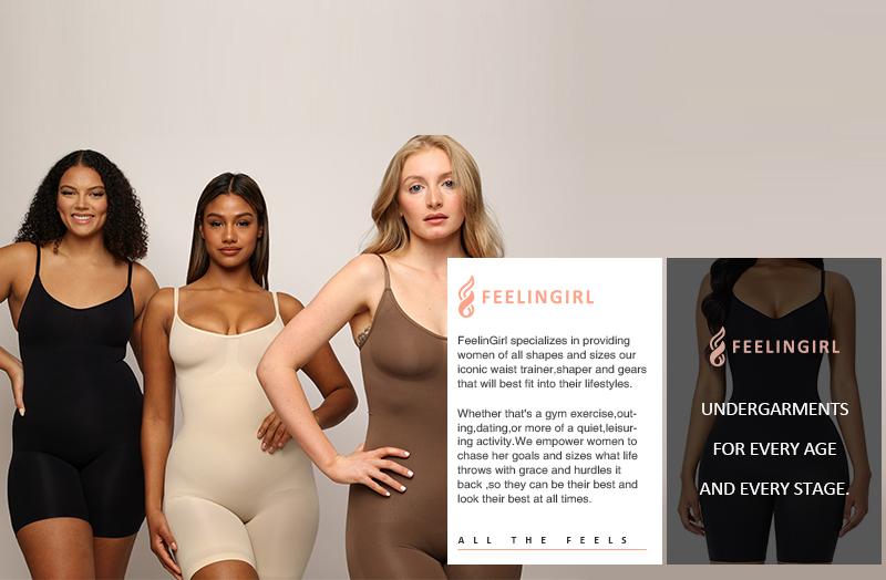 FeelinGirl Shapewear for Women Butt Lifter Bodysuit  Tummy Control Shapewear Seamless Womenswear Comfort Spaghetti Strap Hip Underwear Basic Minimalist TikTokShopBlackFriday