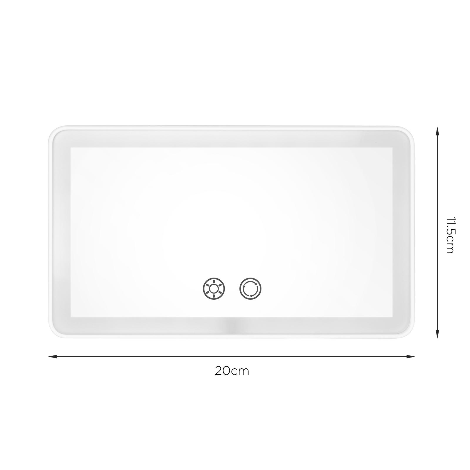 Car Visor Vanity Mirror Rechargeable with 3 Light Modes & 60 LEDs for Car Truck SUV Rear View with Dimmable Touch Screen,Car Mirror as A Gifts, Car Interior Accessories, Gift for Girls, Mums, Girlfriend, FathersDayGift