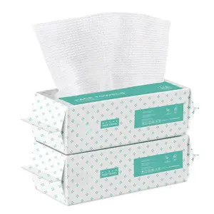 Disposable Face Towel Dry Wipes Facial Towel 8-bags Face Wipes Absorbent Reusable Soft Towels Comfort Skincare Cleansing