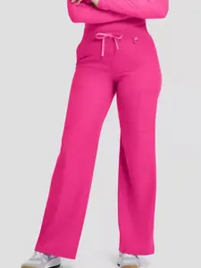 Med Couture Amp Women's 5-Pocket STRETCH High-Rise Wide Leg Cargo Scrub Pant