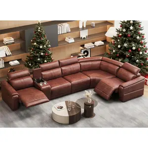 Power Reclining Sofa Set - 0 Gravity Comfort, Adjustable Headrests, Breathable Leather, USB Charging, Storage Console, Cup Holders, Easy Assembly, Modern Living Room Upgrade, 3-5 Seats
